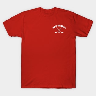 Red Wings Hockey Small Logo T-Shirt